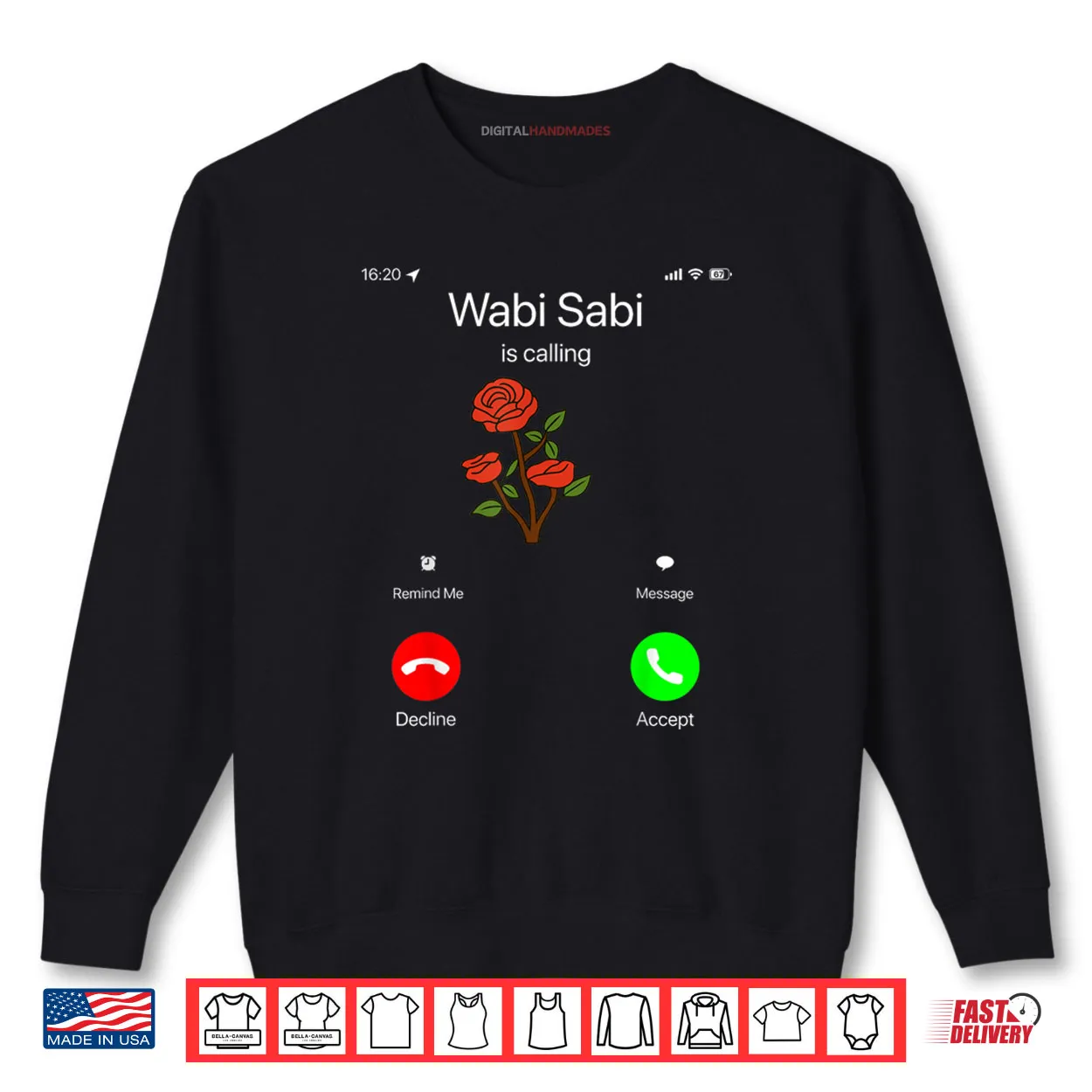 Wabi Sabi is Calling Incoming Call Phone Screen KOTH Meme 67 Shirt Wabi Sabi is Calling Incoming Call Phone Screen KOTH Meme 67 Shirt