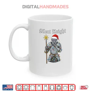 Mug Silent Santa Knight Medieval Christmas Warrior Festive Shirt 1