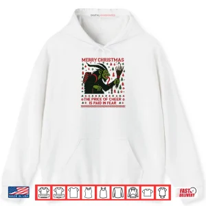 Hoodie The Price Of Cheer Is Paid In Fear Christmas Ugly Krampus Shirt 1