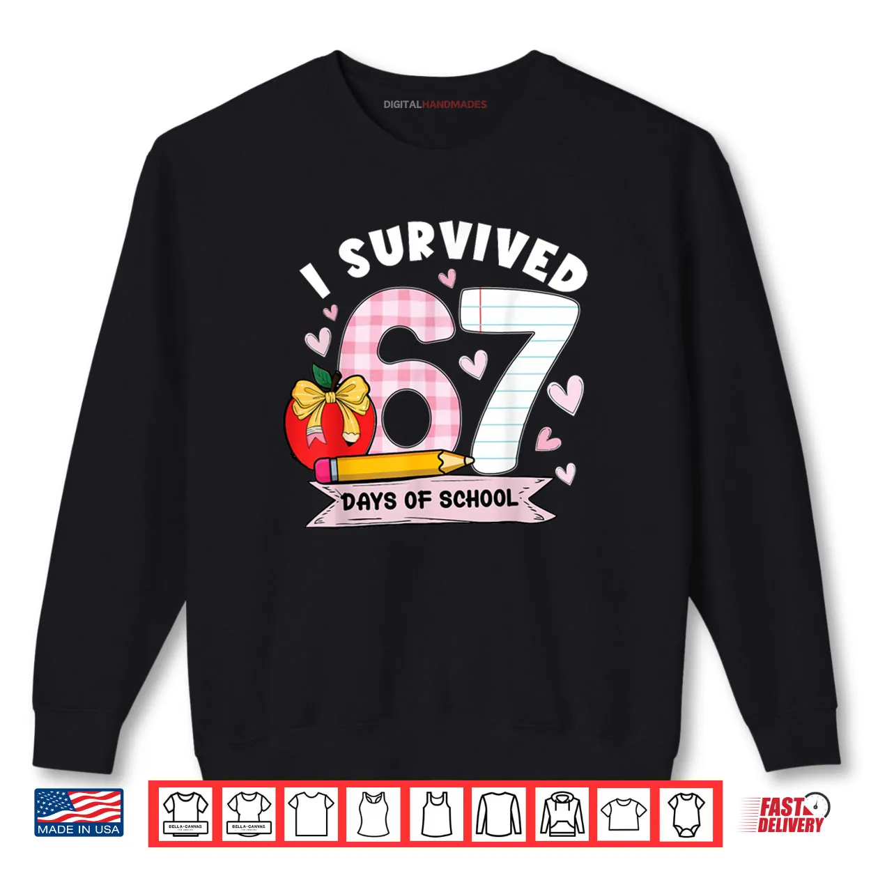 I Survived 67 Days of School Student Humor Shirt I Survived 67 Days of School Student Humor Shirt