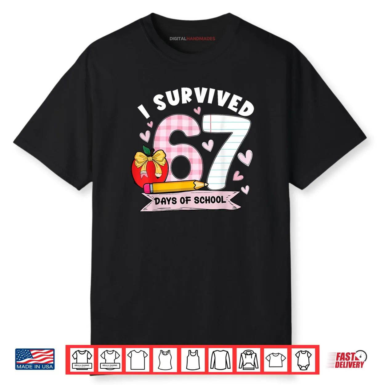 I Survived 67 Days of School Student Humor Shirt I Survived 67 Days of School Student Humor Shirt