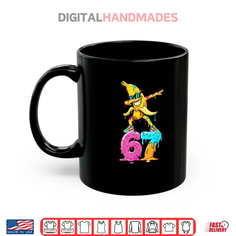 Mug Dabbing Banana 67 Ice Cream Drip Funny Six Seven Meme Shirt