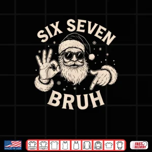Bruh 67 Christmas Santa Six Seven 6 7 Boys Christmas Pajamas Shirt 4 Design Bruh 67 Christmas Santa Six Seven 6 7 Boys Christmas Pajamas Shirt