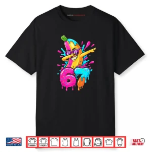 67 Baseball Dabbing Banana 6 7 Dripping Ice Cream Meme Shirt
