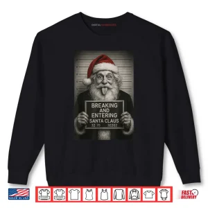 Sweatshirt Santa Claus Mugshot Christmas Santa Xmas Shirt