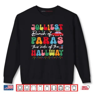 Sweatshirt Jolliest Bunch of Paras This Side of The Hallway Xmas Group Shirt 1