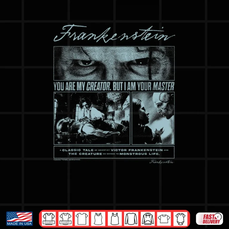 Design Frankenstein Poster Graphic Officially Licensed Shirt