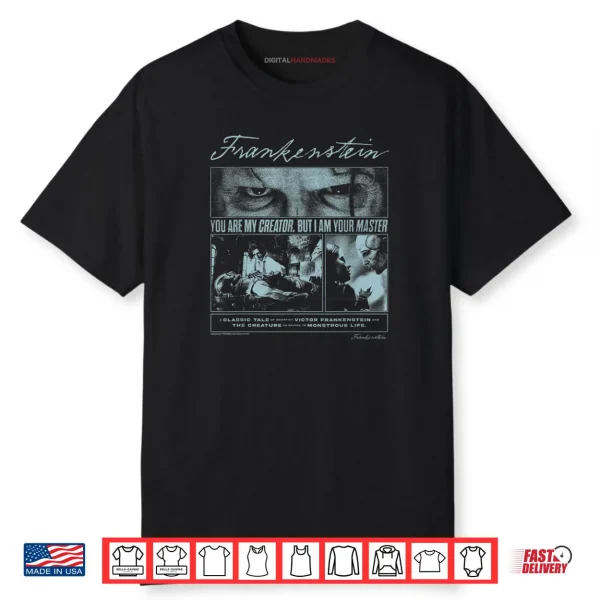 Frankenstein Poster Graphic Officially Licensed Shirt