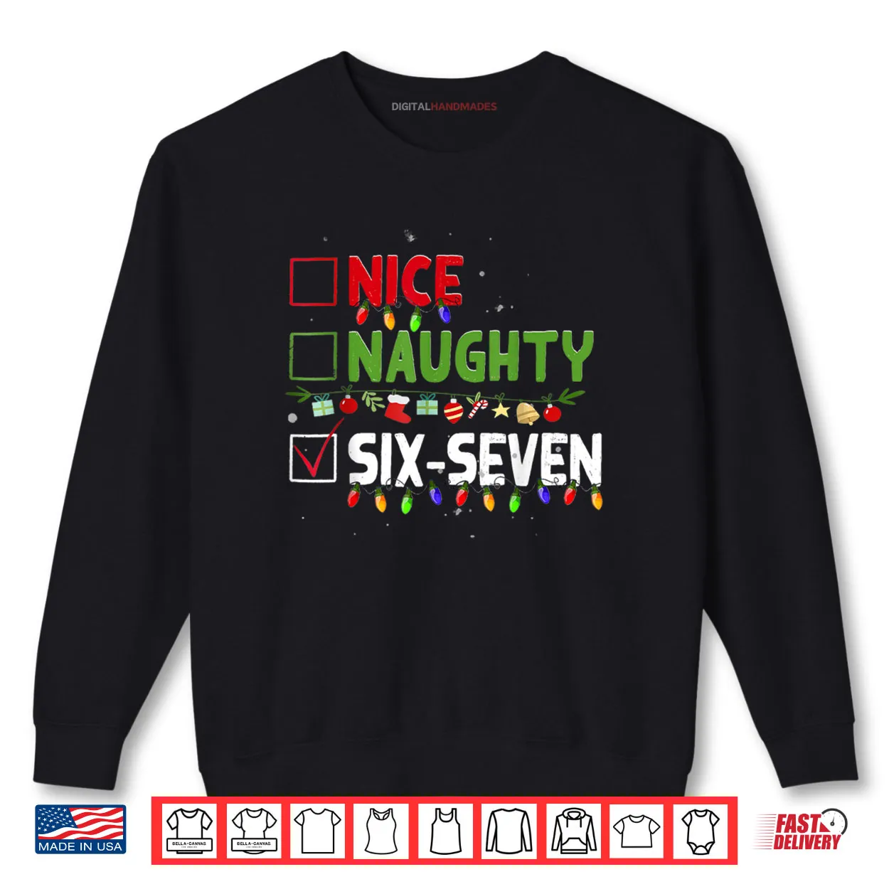 6 7 Meme Nice Naughty Six Seven 67 Funny Christmas Pajama Shirt 6 7 Meme Nice Naughty Six Seven 67 Funny Christmas Pajama Shirt