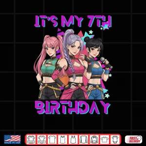 It's My 7th Birthday K Pop Shirt 4 Design Its My 7th Birthday K Pop Shirt