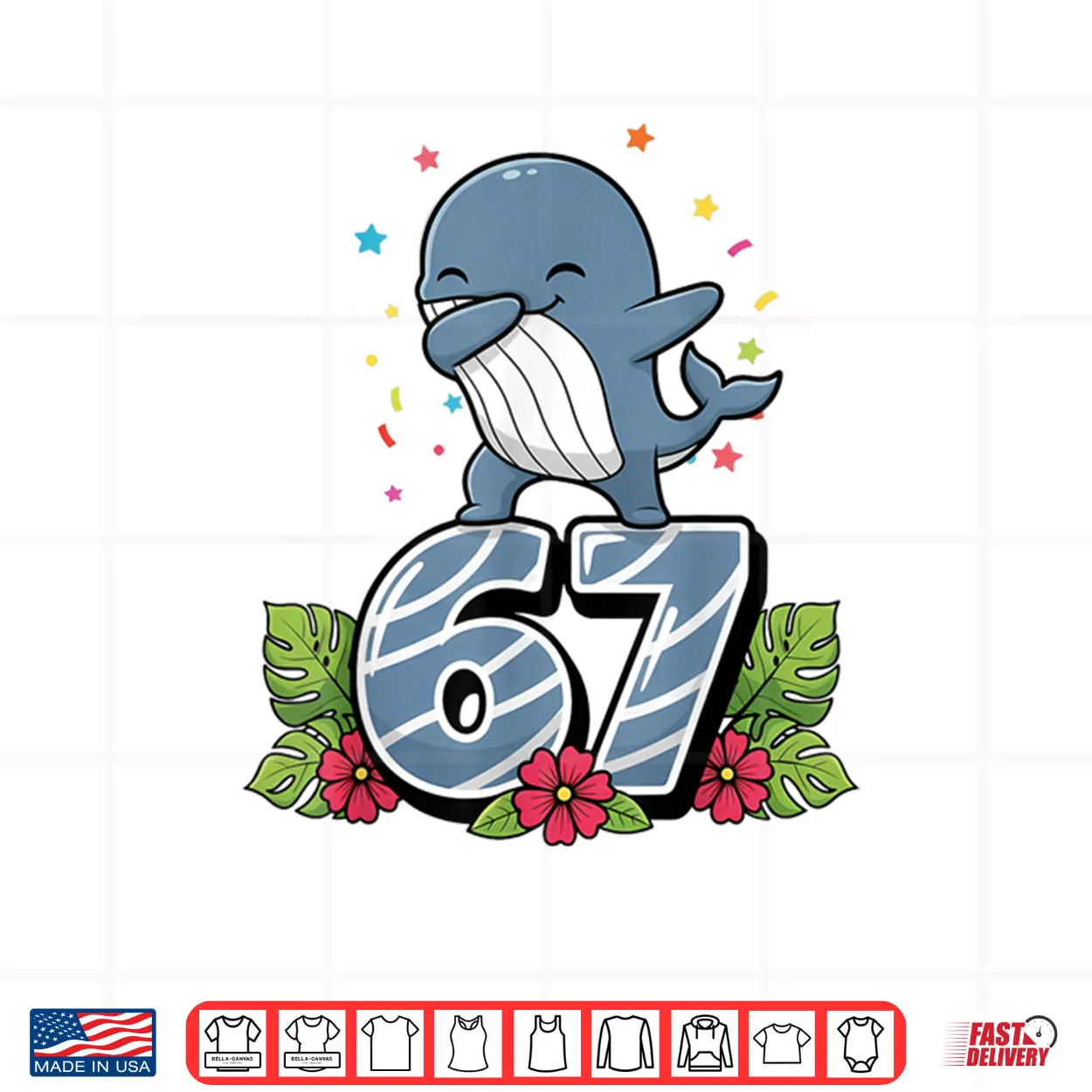 Six Seven Meme Dabbing Baby Whale 67 Funny Gen Z Apha Shirt Six Seven Meme Dabbing Baby Whale 67 Funny Gen Z Apha Shirt