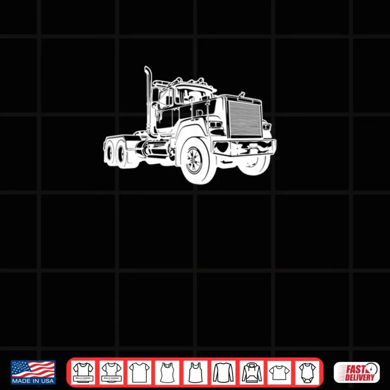 Design Diesel Truck Day Cab Big Rig Driver Graphic Art Shirt