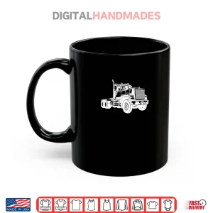 Mug Diesel Truck Day Cab Big Rig Driver Graphic Art Shirt