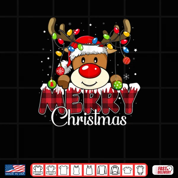 Design Merry Christmas Reindeer Xmas Family Matching Shirt 1