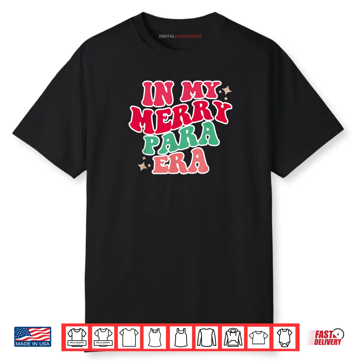 Paraprofessional in My para Era Christmas para Gift Shirt Paraprofessional in My para Era Christmas para Gift Shirt