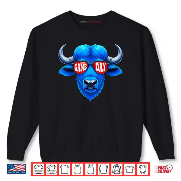 Game Day Buffalo with Sunglasses Shirt 1 Sweatshirt Game Day Buffalo with Sunglasses Shirt