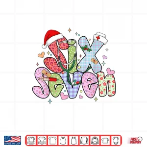 Design 67 Meme six Seven Nurse Christmas Funny Nursing Women Girls Shirt