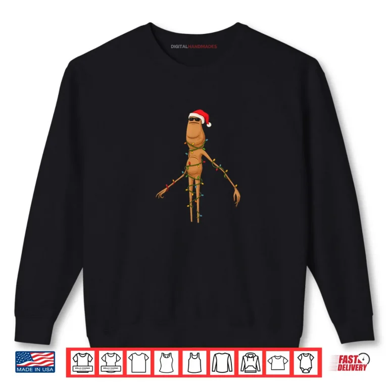 Sweatshirt Marcus The Worm Christmas Lights Shirt