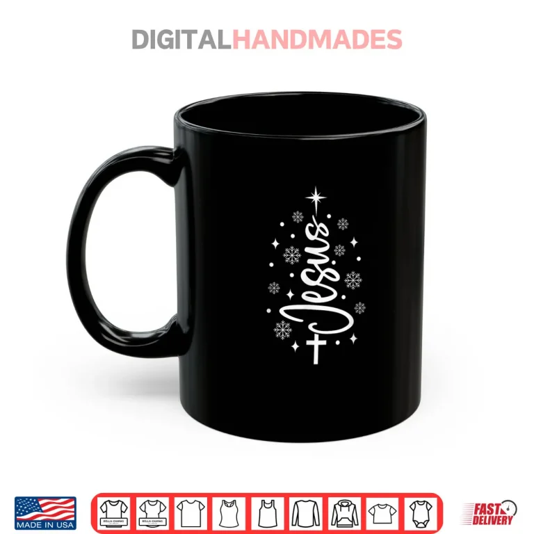Mug Jesus is The Reason for The Season Christmas Cross Shirt