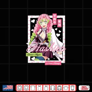 Demon Slayer Kimetsu no Yaiba Mitsuri Kanroji Pink Heart Shirt 4 Design Demon Slayer Kimetsu no Yaiba Mitsuri Kanroji Pink Heart Shirt