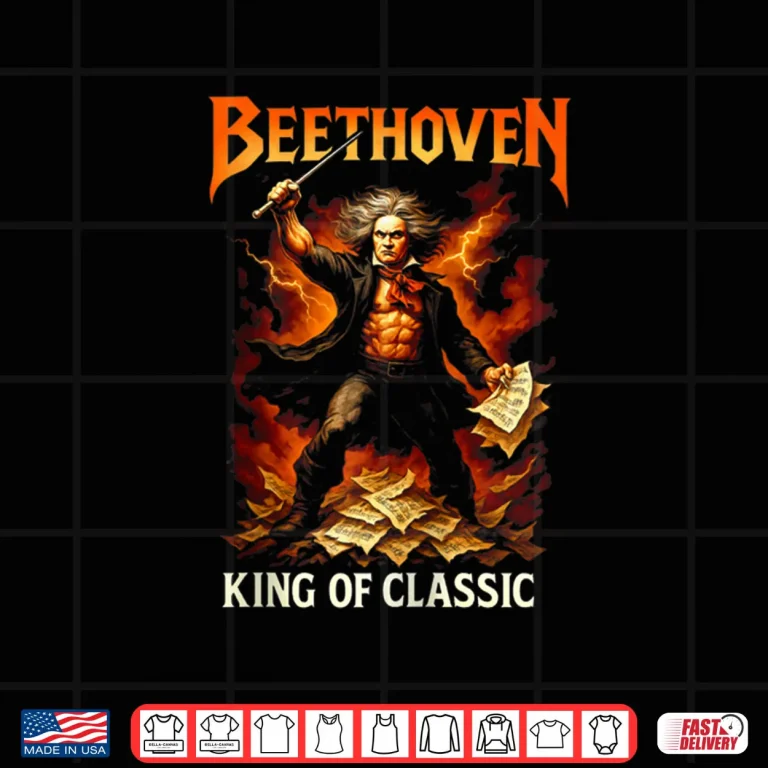 Design Beethoven Power Metal Classical Music Composer Album Shirt