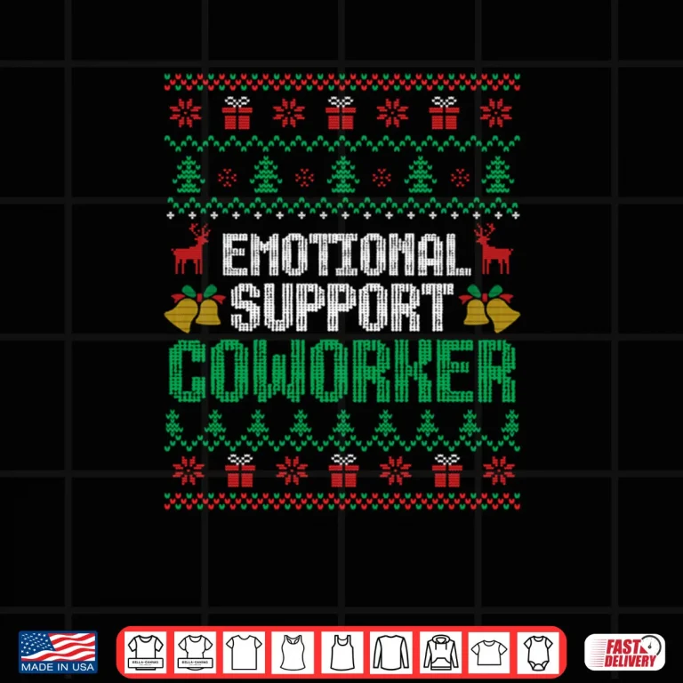 Design Support Coworker Ugly Christmas Shirt