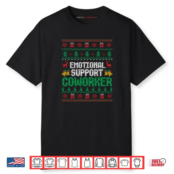 Support Coworker Ugly Christmas Shirt