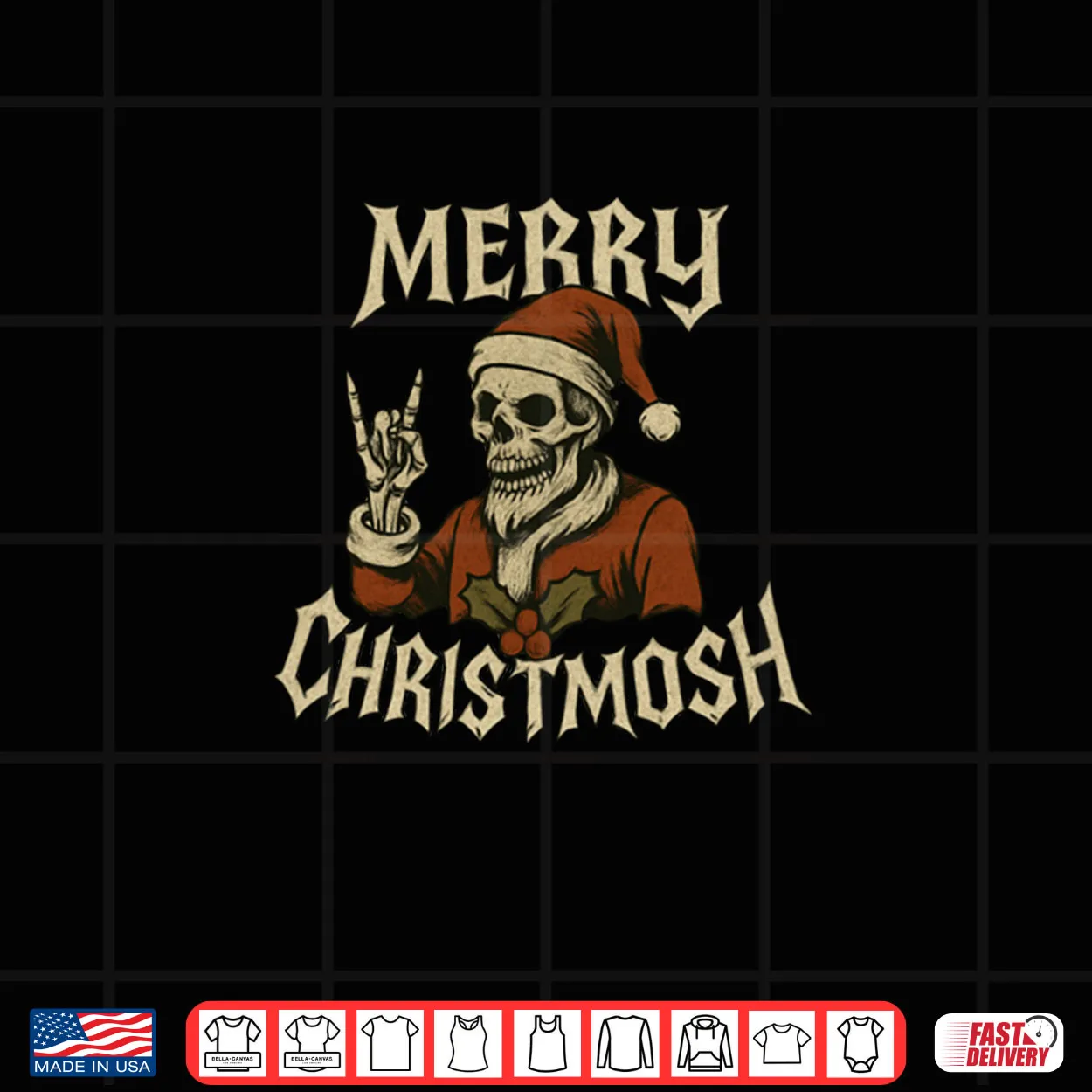 Merry Christmosh Metal Christmas Shirt Merry Christmosh Metal Christmas Shirt