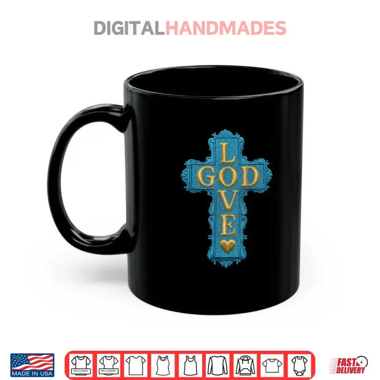 Mug Gamma Blue God Love Jesus Chrisrtian Shirt