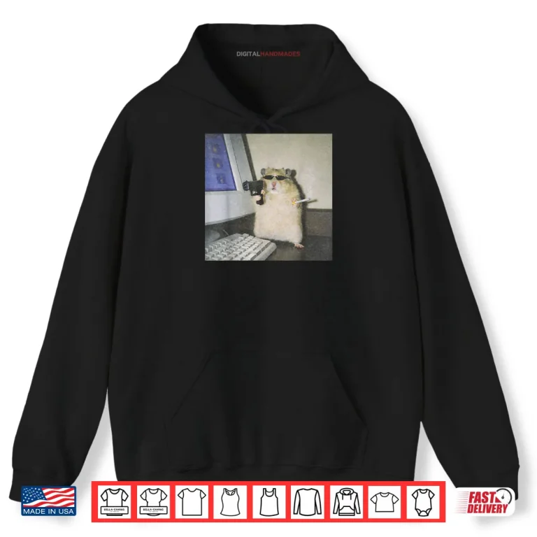 Cyber Hamster Meme Cringe Funny Animal Vintage Shirt 2 Hoodie Cyber Hamster Meme Cringe Funny Animal Vintage Shirt