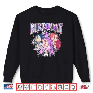 Sweatshirt Kpop Demon Hunters Birthday Girl Adorable Chibi Group Shot Shirt