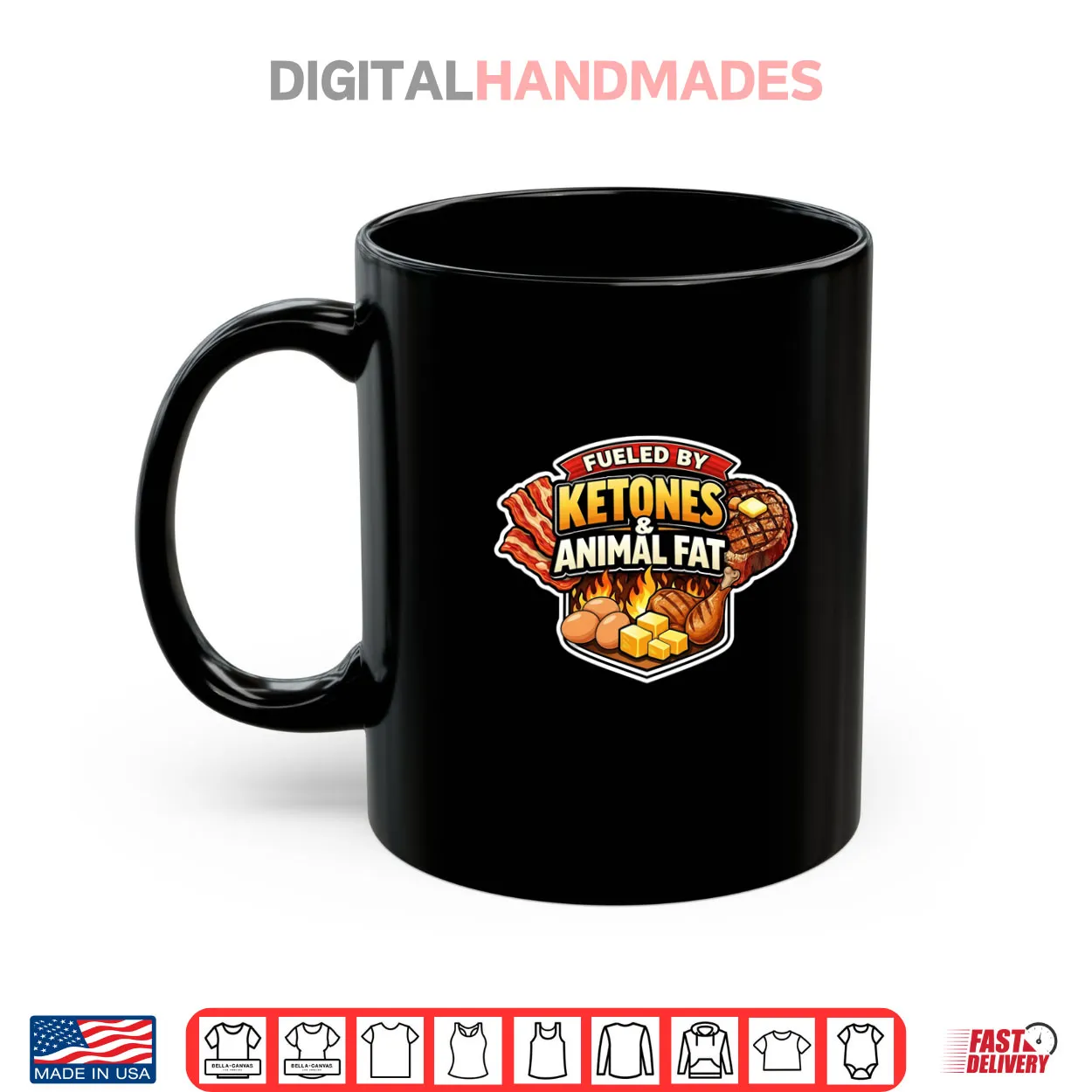 Powered By Ketones And Animal Fat Carnivore Diet Keto Quote Shirt Powered By Ketones And Animal Fat Carnivore Diet Keto Quote Shirt