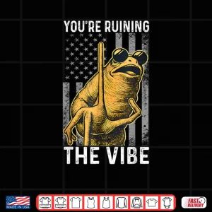 Design Marcus The Worm Youre Ruining The Vibe American Flag Shirt