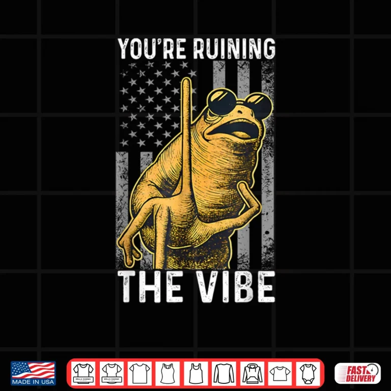 Design Marcus The Worm Youre Ruining The Vibe American Flag Shirt
