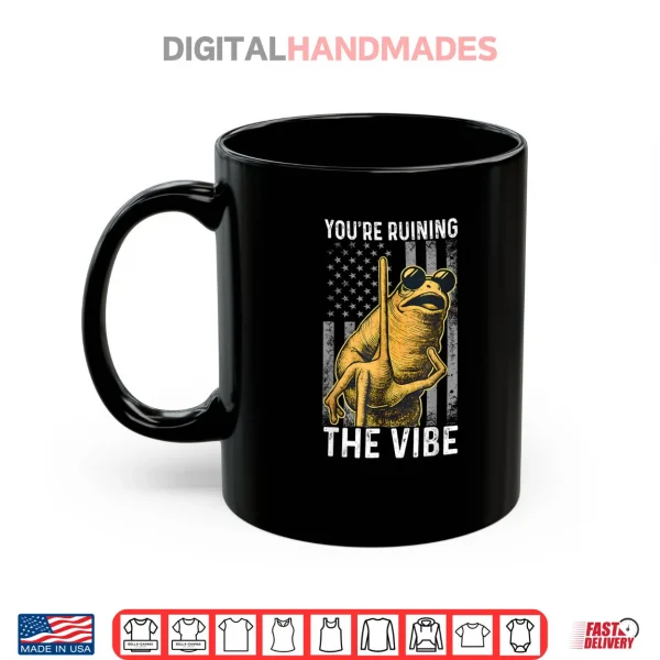 Mug Marcus The Worm Youre Ruining The Vibe American Flag Shirt