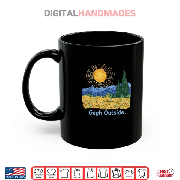 Mug Gogh Outside Starry Night Nature Lover Inspirational Artist Shirt