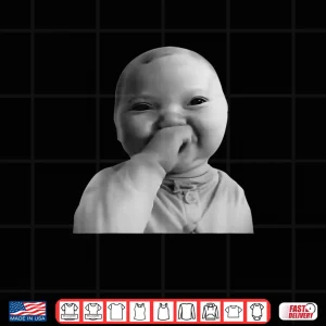 Design AI Baby Meme Funny Ai Laughing Baby Meme Shirt