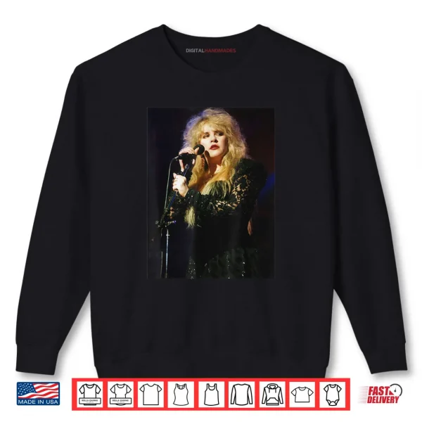Sweatshirt Fleetwood Mac Singer Stevie Nicks Live 1990 Shirt 1
