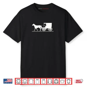 Amish Horse & Buggy Clip Clop Vintage Backroad Scene Shirt 5 Amish Horse Buggy Clip Clop Vintage Backroad Scene Shirt 1