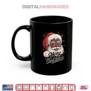 Mug African American Santa Christmas Black Xmas Shirt 1
