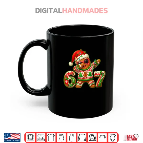 Mug 67 Christmas 6 7 Meme Gingerbread Man Xmas Pajamas Six Seven Shirt 1