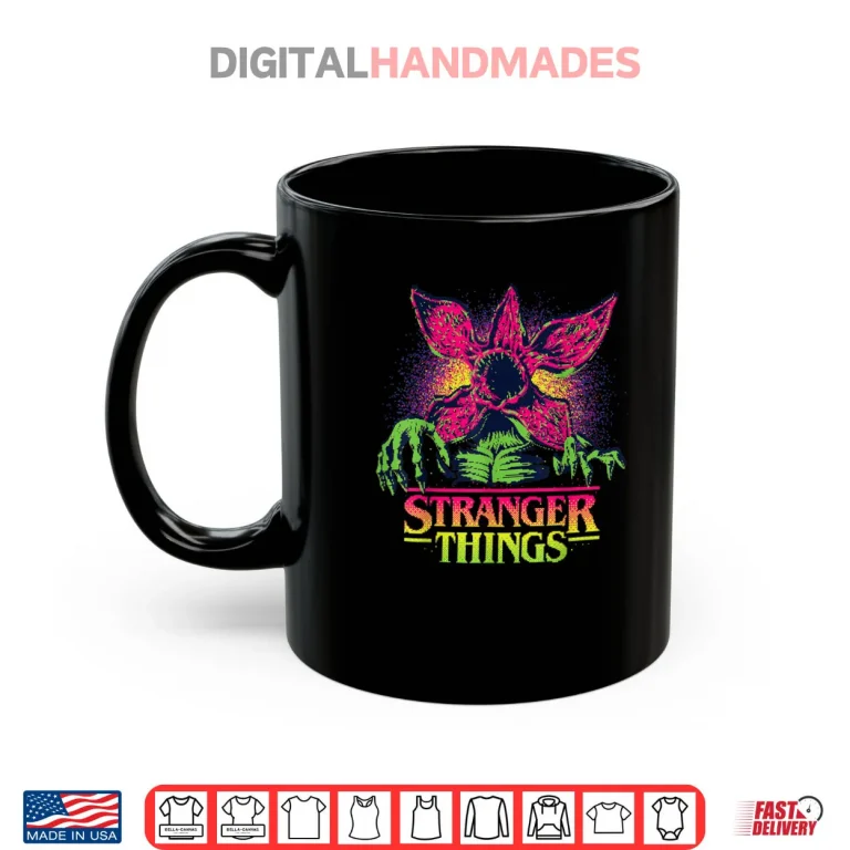 Mug Stranger Things Season 5 Retro Video Game Demogorgon Shirt
