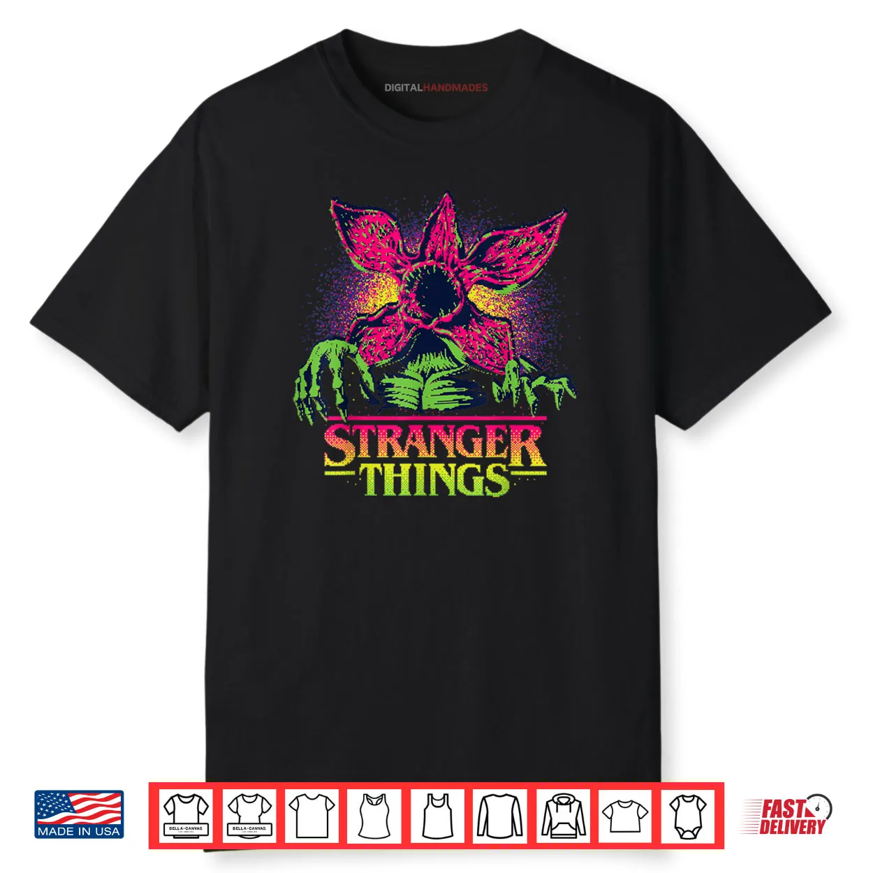 Stranger Things Season 5 Retro Video Game Demogorgon Shirt Stranger Things Season 5 Retro Video Game Demogorgon Shirt