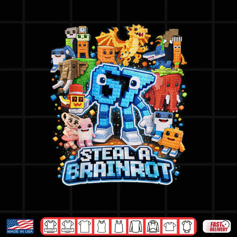 Six Seven 67 Steal a Brainrot Meme Funny Shirt 4 Design Six Seven 67 Steal a Brainrot Meme Funny Shirt
