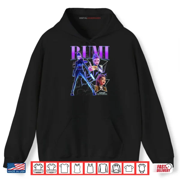 Hoodie Rumi Showcase Retro Neon Poster Shirt