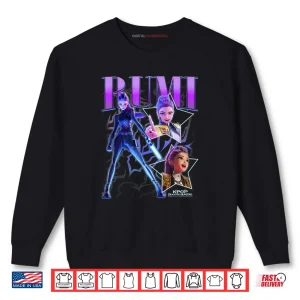 Sweatshirt Rumi Showcase Retro Neon Poster Shirt