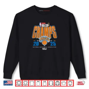 Sweatshirt NBA Official Emirates Cup 2025 Champs New York Knicks Shirt
