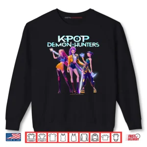 Sweatshirt Huntrix Heroic Poses Group Shot Shirt