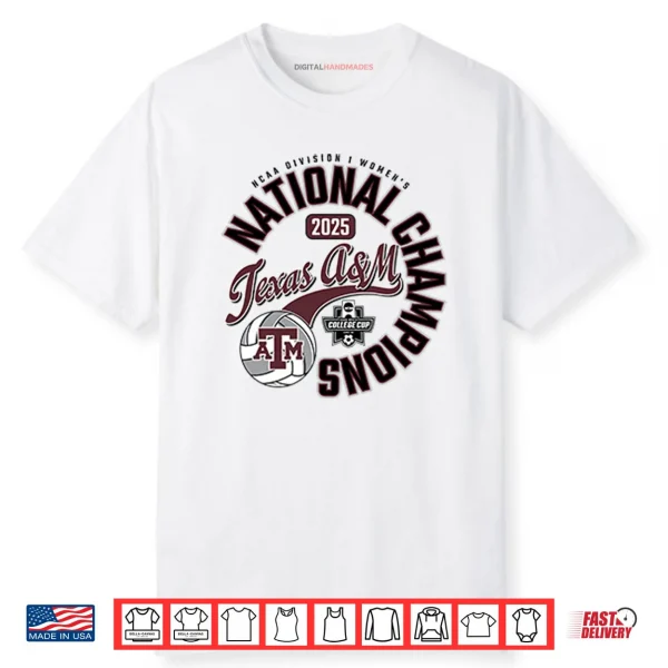 Texas A&M Aggies National Champs 2025 Volleyball Shirt