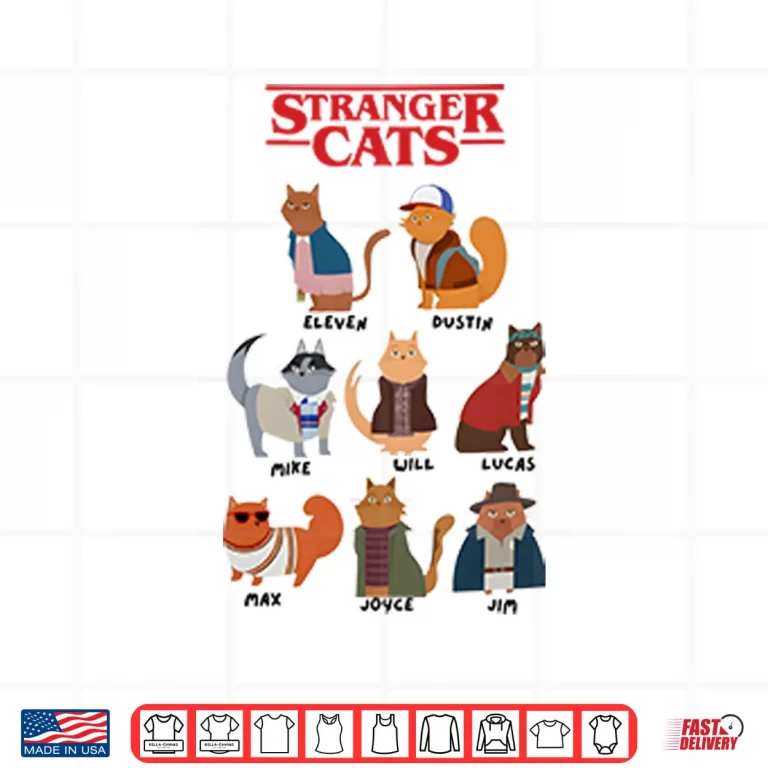Design Stranger Cats Stranger Things Shirt 2